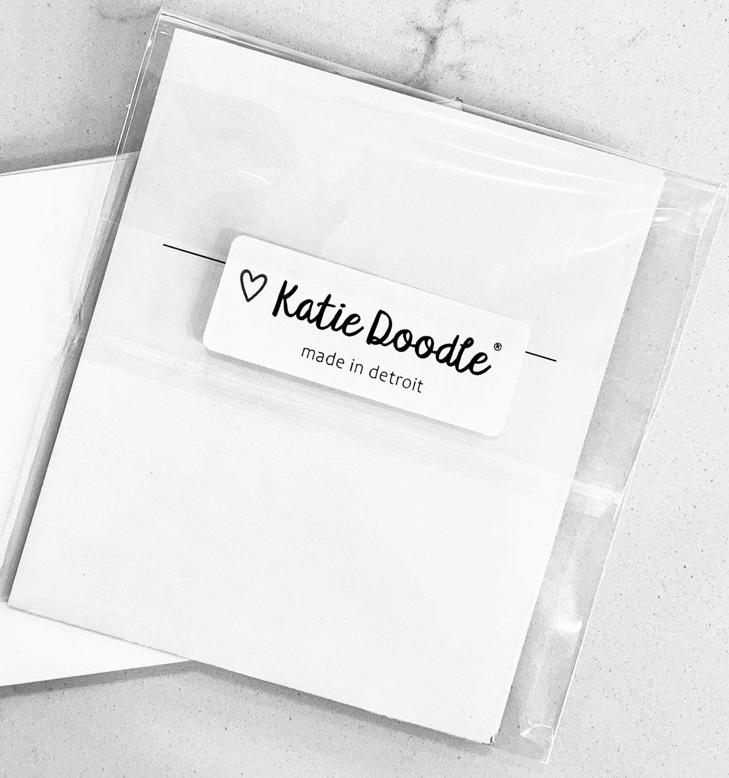 Katie Doodle - Note Cards - 36 Pack (White)