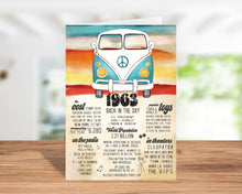 60th Birthday Card - Vintage 1963 Anniversary - 60th birthday gift ideas -  60th birthday decorations - Includes 5x7" Card & Envelope by Katie Doodle