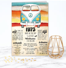50th Birthday Card - Vintage 1973 Anniversary - 50th birthday gift ideas -  50th birthday decorations - Includes 5x7" Card & Envelope by Katie Doodle