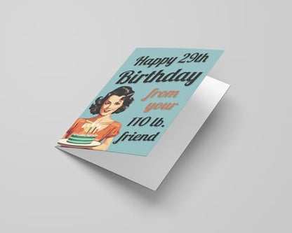 Funny Birthday Card for Her (Pop-Art) with Envelope