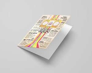 30th Birthday Card (5x7 inch) Vintage 1994 with Envelope