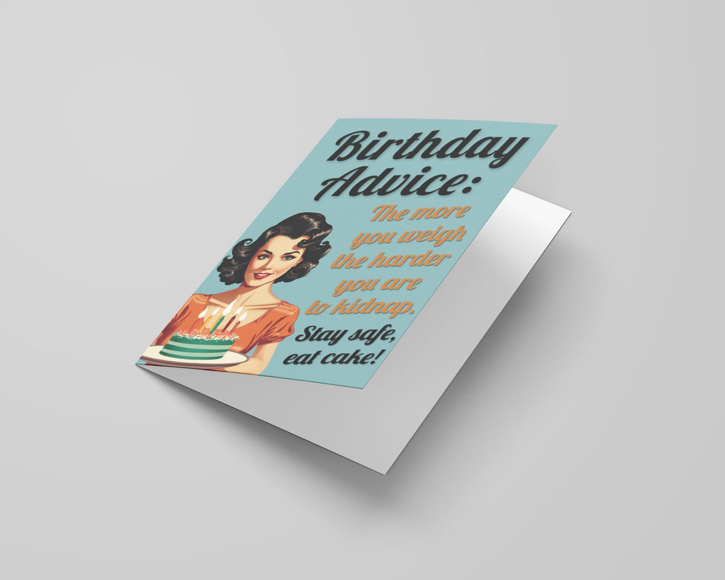 Funny Birthday Card for Her (Pop-Art) with Envelope