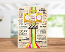 25th Birthday Card (5x7 inch) Vintage 1999 with Envelope
