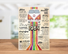 60th Birthday Card (5x7 inch) Vintage 1964 with Envelope