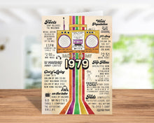 45th Birthday Card (5x7 inch) Vintage 1979 with Envelope