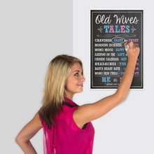 Baby Gender Reveal Party Games Decorations | 11x17" Old-Wives-Tales Poster (GR001)